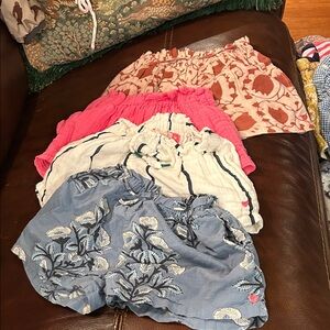 Pink Chicken Kids Shorts Set - Pink, Blue, White, Orange